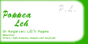 poppea leh business card